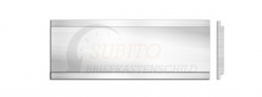 Briefkastenschild Givel 80 x 25 Alu